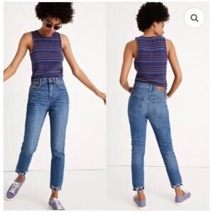 Madewell The High Rise Slim Crop Boyjean Women's 27